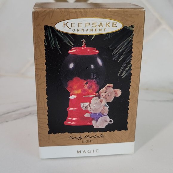 Hallmark Goofy Gumballs Lighted Christmas Holiday Keepsake Ornament 1995 vintage - Picture 4 of 4